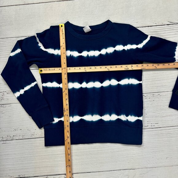 NWT Project Social T Navy Blue Crew Neck Tie Dye Long Sleeve Sweatshirt Size M - Picture 10 of 11